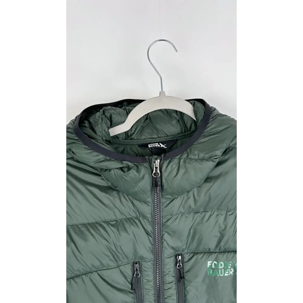 Eddie Bauer Mens StratusLite Crosstown Down Hoodie Puff Jacket Size XL New